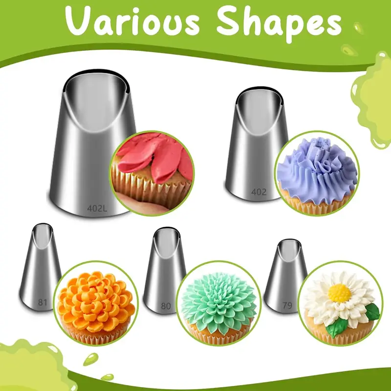 Kitchen Appliances Garage - Ensemble de 5 embouts de pâtisserie