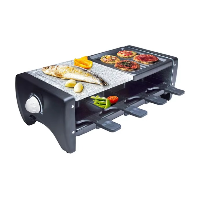 Raclette Grill Table - Grill à raclette électrique 1200W, mini,