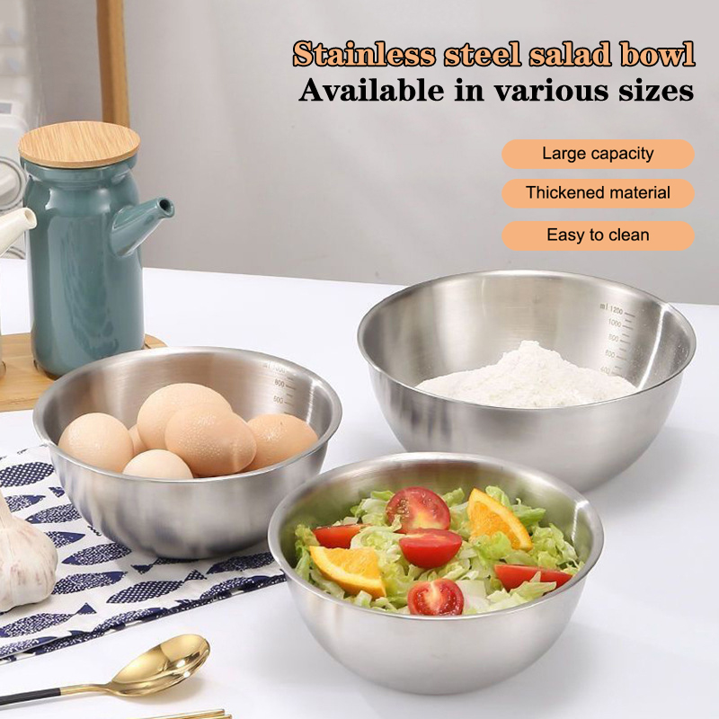 Stand Mixer Bowl - Ensemble de bols en acier inoxydable