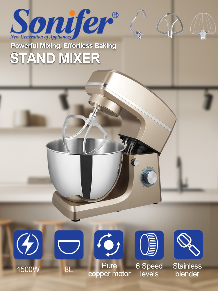Stand Mixer Bowl - Robot pâtissier Sonifer SF-8066 1500W, bol