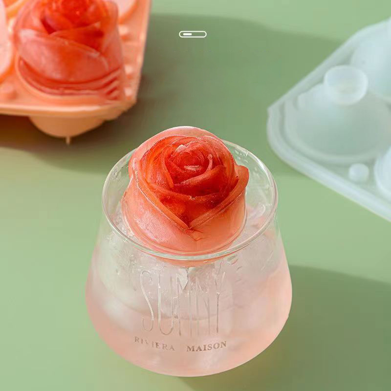 Moules à glace Rose 3D, 4 trou - Kitchen Appliances Garage avis et prix