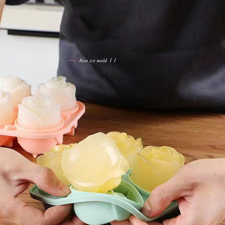 Moules à glace Rose 3D, 4 trou - Kitchen Appliances Garage avis et prix